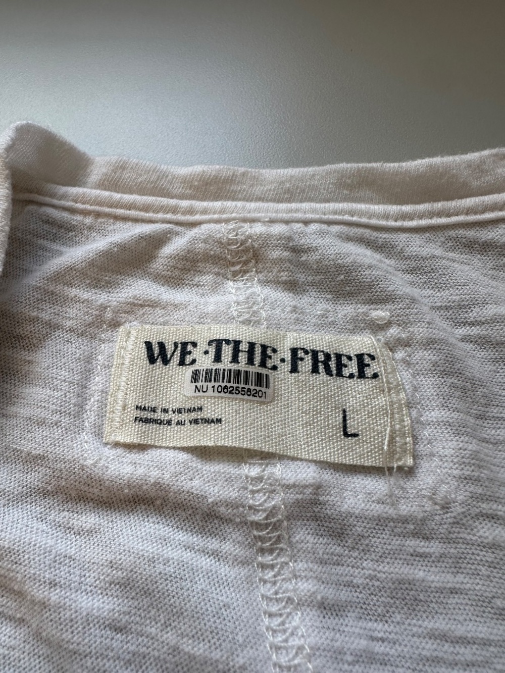 Free People x We The Free Sylvie Tee in Ivory | Size Large - Picture 7 of 12